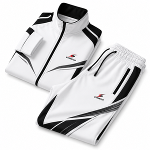Ensemble de blousons de motard deux pièces unisexe patchwork printemps-automne 2026, imperméable, haute qualité, décontracté, simple, streetwear haut de gamme - Product Image 1
