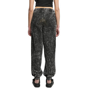 Top Trendy Stone Washed Luxury Quality Made Sweatpants 80/20 Cotton Polyester With Custom Logo Regular Fit Sweatpants For Ladies - Product Image 2