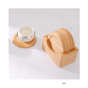 Sous-verres ronds en écorce de mangue naturelle, tapis et plaques en bois antidérapants, écologiques, résistants à la chaleur, de qualité supérieure - Product Image 1