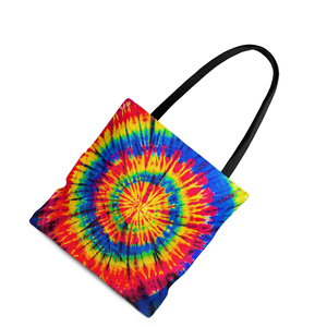 High Quality Pattern Custom Logo And Size Printed 100% Tie Dye Cotton Handled Shoulder Shopping <b>Bag</b> for Packaging and Gifts - Product Image 3