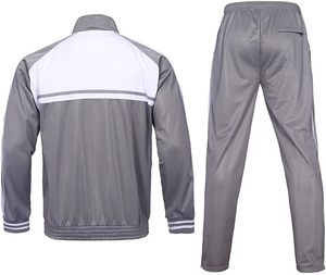 Winter Solid Casual Plus Size Sportswear Gym Fitness Fleece Training Eco-Friendly Men's Two-Piece Set Tracksuit Jogging Suit - Product Image 4