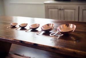 Premium Copper Measuring Cups Set Durable Food Safe Finish Rust Resistant Stackable Design Precise Kitchen Baking <b>Tools</b> - Product Image 4