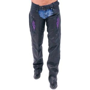 High Quality Factory Wholesale Unisex Leather <b>Chaps</b> with Light Weight Horse Logo Printing Customized Logo Printed <b>Chaps</b> - Product Image 1