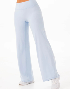 Legging de yoga évasé pour femme, uni, extensible dans quatre directions, séchage rapide, grande taille, respirant, coupe-vent, taille haute, en tissu tricoté - Product Image 3