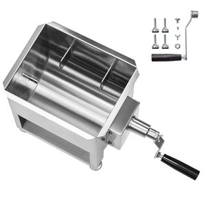 Miscelatore Manuale per Carne con Serbatoio Fisso in Acciaio Inox da 10L, per Lavorazione fino a 15LBS di Carne, Usato, per Miscelazione Salsicce - Product Image 1