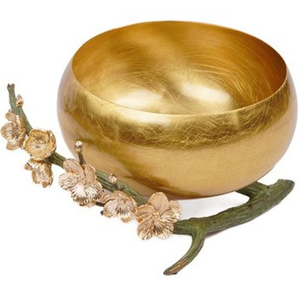 Moderno Tazón Decorativo de Metal Dorado Pulido con Patas Esféricas, Centro de Mesa para el Hogar, Tazón para Servir Aperitivos - Product Image 5