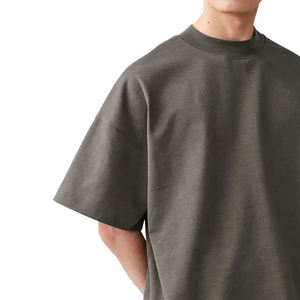 เสื้อคอกลมผู้ชาย ดีไซน์หรูหรา แขนสั้น สวมใส่สบาย ระบายอากาศได้ดี ผ้าฝ้ายเรียบ ทรงปกติ น้ำหนักเบา นุ่ม ใส่ได้ทุกวัน - Product Image 6