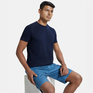 Camiseta de Manga Corta para Hombre, Cuello Redondo, Corte Regular, Algodón Supima Superpeinado, Color Sólido - Product Image 6