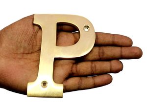 Brass House Hotel Door Name Alphabets <b>Wall</b> Plaque Elegant Alphabet Letters for Home Office Hotel Decor - Product Image 2