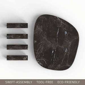 Table basse en marbre ZenPebble – Pièce maîtresse sculpturale moderne pour salons - Product Image 3