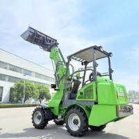 Mini Sollevatore Telescopico Elettrico RG-EV10 con Sterzo Completamente Idraulico, Spedizione Globale per Logistica di Magazzino, Mini Caricatore Compatto