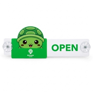 Letrero de Puerta Abierta/Cerrada de PVC, Indicador de Entrada de Plástico Resistente para Tiendas, Oficinas, Restaurantes y Comercios Minoristas - Product Image 2