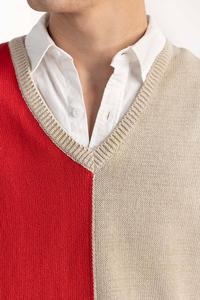 Jersey de punto unisex con efecto lavado a la piedra, logotipo personalizado, de algodón, antiarrugas, estilo vintage, cuello redondo, sudadera de ajuste holgado, tejido de punto acanalado. - Product Image 6