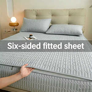 Coprimaterasso Impermeabile in Cotone Organico Premium Trapuntato con Cerniera, Misura King Size, Personalizzabile - Product Image 1