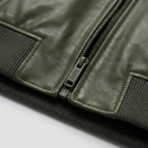 Blouson en cuir sur mesure pour homme |   Fabricant de vêtements haut de gamme, respirants, élégants et très demandés - Product Image 4