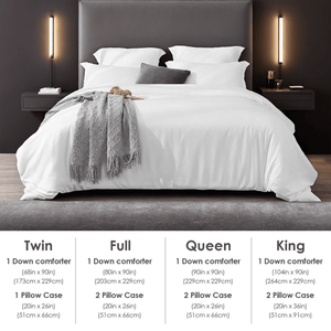 "4-Piece Oversized White Microfiber Duvet <b>Cover</b> Set with 2 Pillowcases for <b>Bed</b>" - Product Image 4
