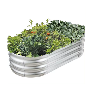 Maceta de flores de acero duradero, Kit de cama de jardín elevado para exteriores para plantas de jardín, maceta, verduras, decoración del hogar - Product Image 3