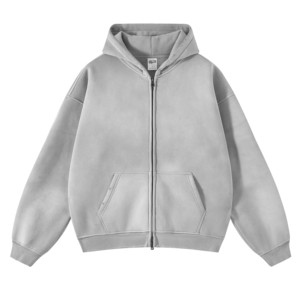 Front Custom <b>Plain</b> Fleece <b>Hoodie</b> Digital Printing Easy Wear Wash Comfortable Breathable Cotton Blended Men's Solid Color Casual - Product Image 3