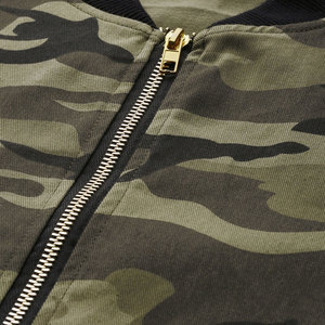 Veste bomber camouflage coupe-vent pour femme, légère, mode streetwear, logo personnalisé, fabricant OEM en gros - Product Image 5