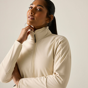 Wholesale <b>Women's</b> Stand Collar Softshell <b>Jacket</b> Casual Outdoor Windproof Full Zip Utility Pocket Lightweight Weather Resistant - Product Image 5