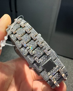 Reloj de Lujo para Hombre con Moissanita Premium y Diamantes VVS, Correa de Acero Inoxidable, Edición Limitada - Product Image 4