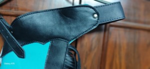 Pantalones de Cuero Góticos Nabtay para Hombre con Flecos y Apliques de Corazón, Cintura Media, Cierre Ajustable, Frente Plano, para Invierno - Product Image 2