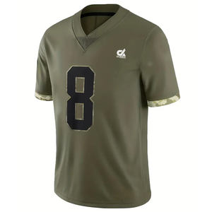 Jersey de Fútbol Americano Personalizado, Uniforme de Poliéster Blanco Cómodo, Ropa Deportiva de Fútbol Más Vendida - Product Image 4