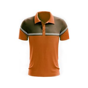 Camisas Polo para Hombre al por Mayor OEM, Camisas Polo Personalizadas de Talla Grande para Hombre, Camisas de Golf Bordadas con Contraste de Color y Manga Corta Deportiva - Product Image 4