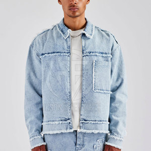 Wholesale Custom Logo Cotton Made <b>Men</b> <b>Winter</b> <b>Jacket</b> Breathable Outdoor Use <b>Men</b> Jeans <b>Jacket</b> For Online <b>Sale</b> - Product Image 1