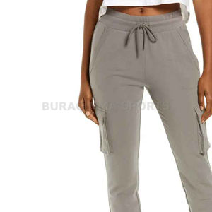 Pantalones deportivos de lana para mujer, hasta el tobillo, corte regular, informales, para otoño e invierno - Product Image 1