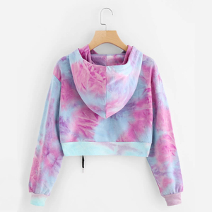 Sweat-shirts à capuche courts personnalisés imprimés par sublimation pour filles, design unique, vêtements décontractés d'hiver, sweat-shirt court très demandé pour femmes - Product Image 2