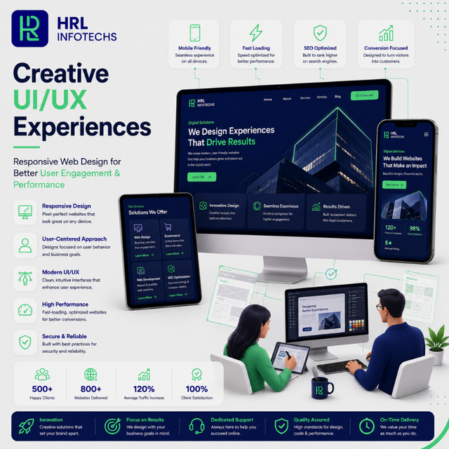 Comprehensive Responsive Design E-Commerce Website Development Services with Online Visibility Support