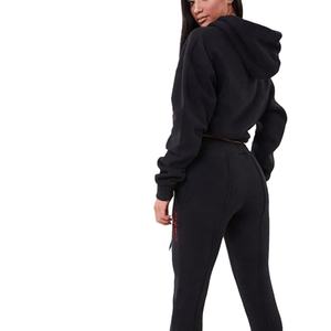 Drawstring Pull Over Women's Hoodies Sweatshirt for Women Custom Plain 100% Cotton Crop <b>Top</b> Women's Hoodies & Sweatshirts 2026 - Product Image 3