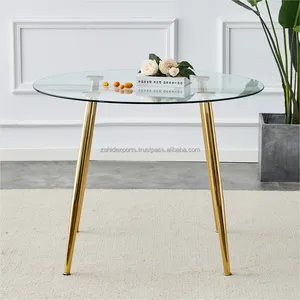 โต๊ะรับประทานอาหารสแตนเลสสตีลจากนักออกแบบที่หรูหราเฟอร์นิเจอร์ทำด้วยมือทรงรีสำหรับขายปลีกและใช้ในบ้านห้องนั่งเล่นขนาดใหญ่ขายส่ง - Product Image 1