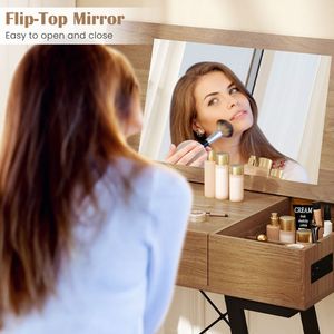 Tavolo da Trucco con Specchio Ribaltabile e Design Elegante per la Tua Routine di Bellezza Quotidiana - Product Image 6
