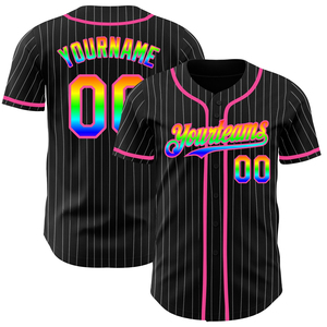 Vêtements de sport personnalisés en gros avec logo brodé, chemises de sport tendance avec sublimation personnalisée, maillot de baseball et de softball - Product Image 2