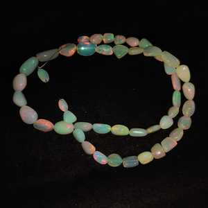 Perles d'opale de feu éthiopienne naturelle de qualité AA, 6-13 mm, 16 pouces, jeu de couleurs, pour la création de bijoux faits main - Product Image 3