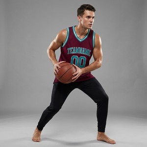 Custom Logo Sleeveless Basketball Jersey V Neck Dye Sublimation Performance Team Uniform OEM ODM Factory - Product Image 5