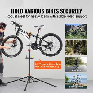 Supporto per Riparazione Bici 80 Libbre, Cavalletto Regolabile in Acciaio Resistente con Base Magnetica per Manutenzione Biciclette - Product Image 1