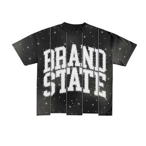 Camiseta Unisex Oversize Casual con Estampado Gráfico y Logotipo Personalizado, Lavado Ácido, Estilo Vintage - Product Image 6