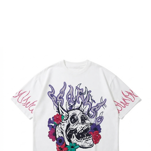 เสื้อยืดพิมพ์ลายกราฟิกผ้าเจอร์ซีย์คอตตอน 100% แบบสั่งทำพิเศษ สไตล์วินเทจสุดเทรนดี้ แขนสั้น สำหรับทุกเพศ ใส่สบายในฤดูร้อน - Product Image 3