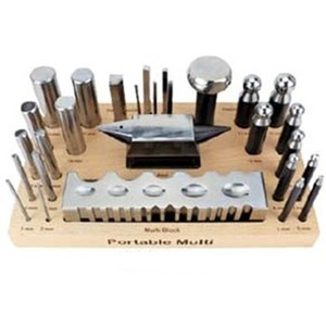 Support de perçage pour bijoux en fer et bois à 12 trous de forme irrégulière SUNTOOLS/STIPL pour la fabrication de bijoux DIY - Product Image 1