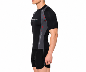 Camiseta de Natación para Hombre de Alta Calidad, Manga Corta, Neopreno 180g, Anti-UV, Transpirable, Secado Rápido, Antibacteriana, Sin Costuras - Product Image 2