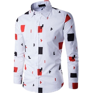 Chemise pour homme, dernière mode automne, design décontracté, logo personnalisé, séchage rapide, respirante, 100% coton, OEM, vente en gros, haute qualité - Product Image 1