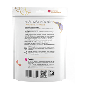 Serviettes de toilette blanches 100 % fibres naturelles, motif gaufré, compressées, fabriquées au Vietnam, pour la maison, modèle tropical Mamamy, OEM/ODM, nouveauté - Product Image 1