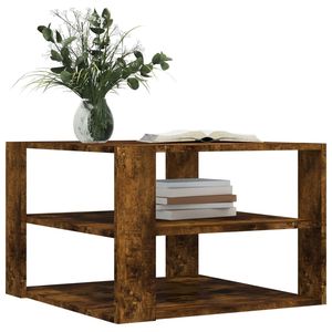Mesa de centro pequeña de madera de ingeniería de roble ahumado - Product Image 3