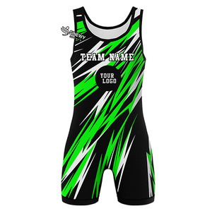 Factory Wholesale Custom Design Wrestling <b>Singlet</b> with Front Logo 100% Polyester Breathable & Quick Dry - Product Image 5