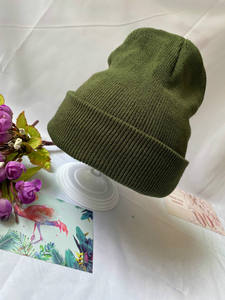 Wholesale Custom Logo Men's Knit <b>Beanie</b> <b>Wool</b> Knit <b>Beanie</b> Fold Over <b>Beanie</b> Factory Price Low MOQ Export - Product Image 4