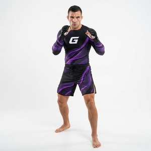 Ensemble Rashguard et Short de Combat MMA Personnalisé de Haute Qualité pour Hommes et Femmes – Idéal pour l'Entraînement Sportif - Product Image 2
