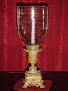 Portavelas Decorativo de Metal y Vidrio Estilo Hurricane Royal, Farol Decorativo para Centro de Mesa, Decoración del Hogar - Product Image 2